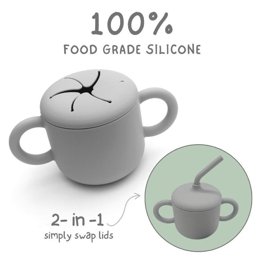 Baby Toddler Set, Sensory Montessori Toy, Silicone Sip-and-Snack Cup, BPA Free - Picture 4 of 6